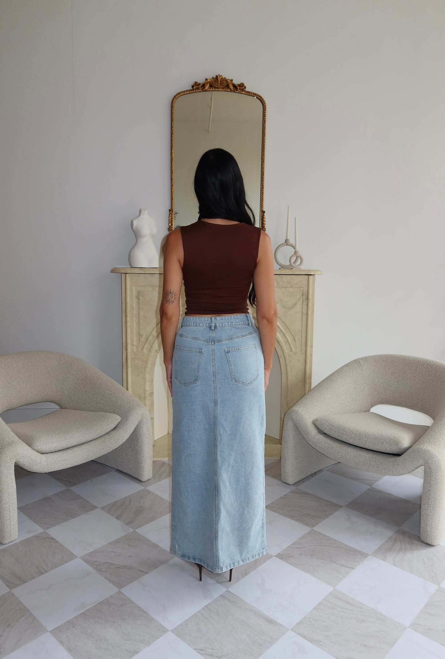 
                  
                    Berkley Denim Maxi
                  
                