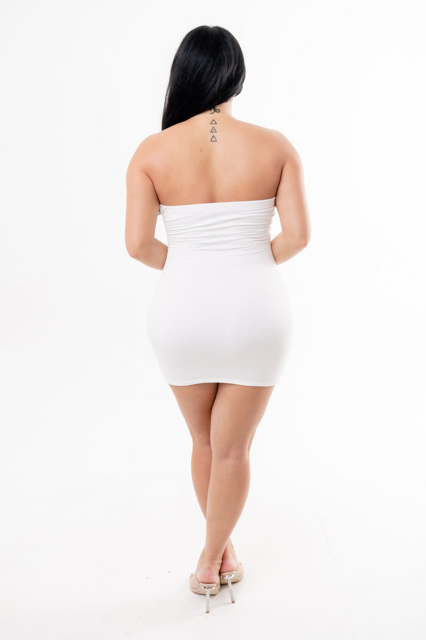 
                  
                    Back to Basics Mini Dress l White
                  
                