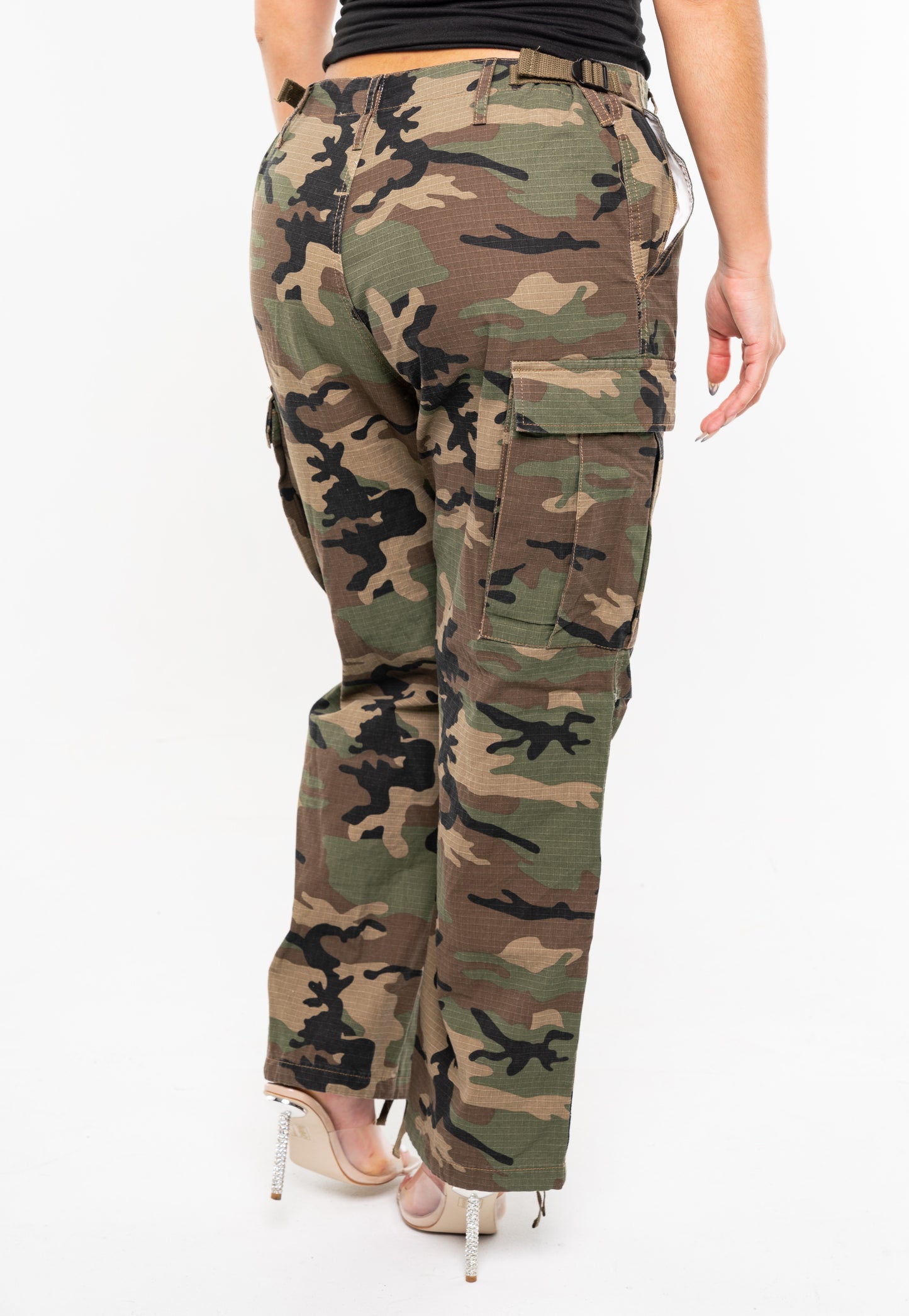 
                  
                    Camo Cargos
                  
                